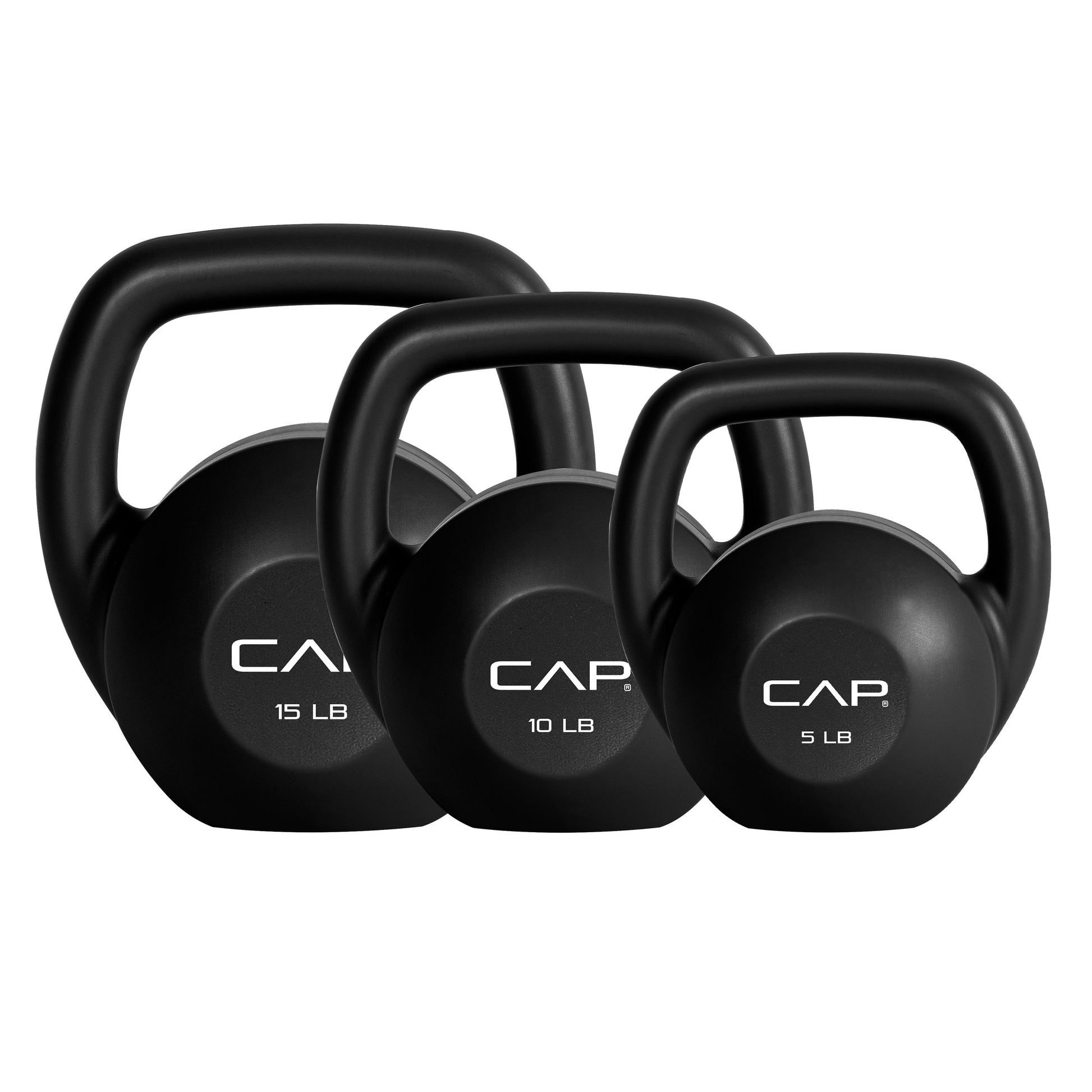 Barbell, 5 Lb Vinyl Kettlebell Body Trainer, Black