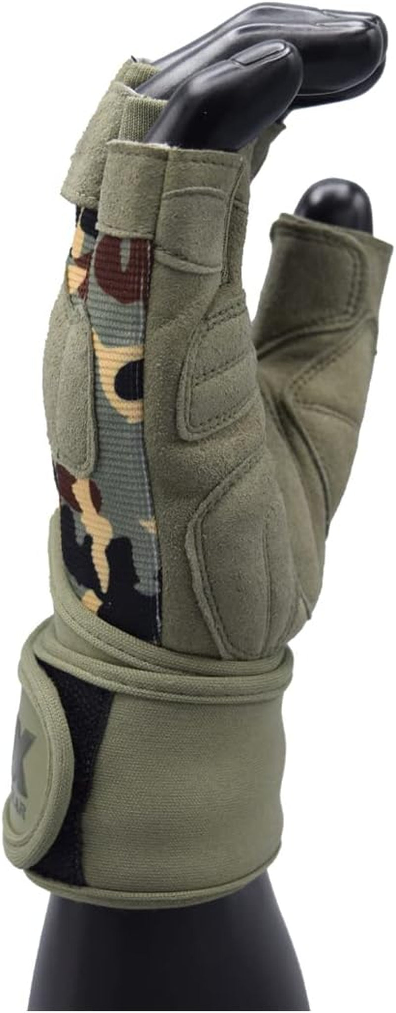 MRX Weightlifting Gloves for Men Workout Gloves Mens Wrist Support Lifting Gloves Male Gym Gloves | Workout Gym Accessories for Men Weight Lifting Fingerless Gym Exercise for Powerlifting