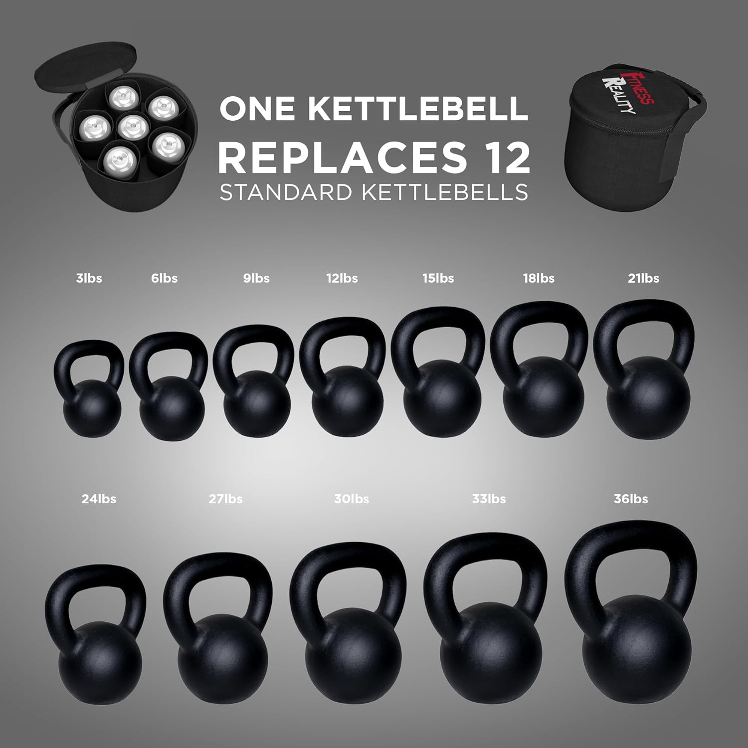 Versatile Adjustable Dumbbells 10-45 lbs with 3 lbs Increments - Choose Single, Pair, or Adjustable Weight Kettlebell!