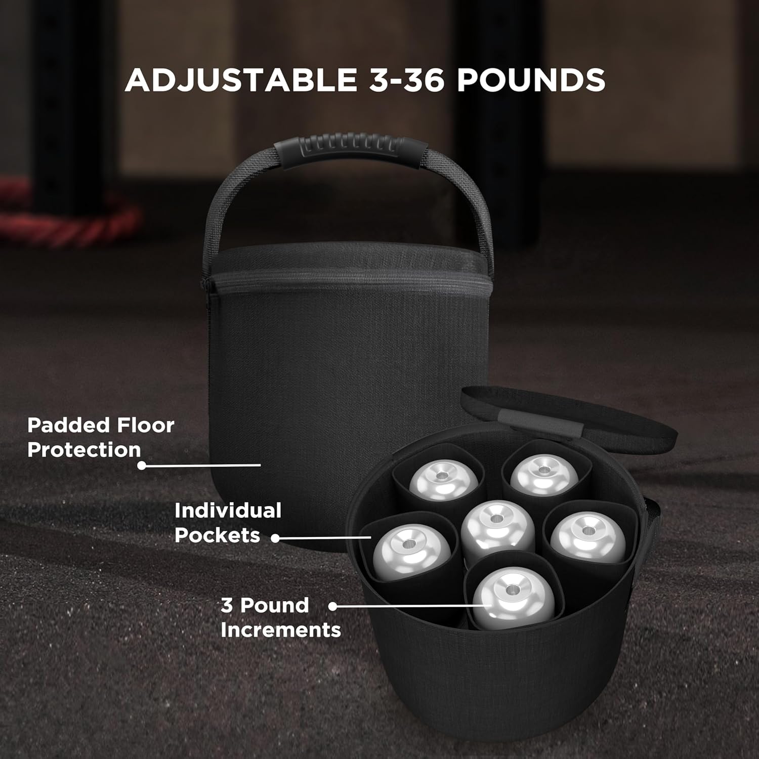 Versatile Adjustable Dumbbells 10-45 lbs with 3 lbs Increments - Choose Single, Pair, or Adjustable Weight Kettlebell!