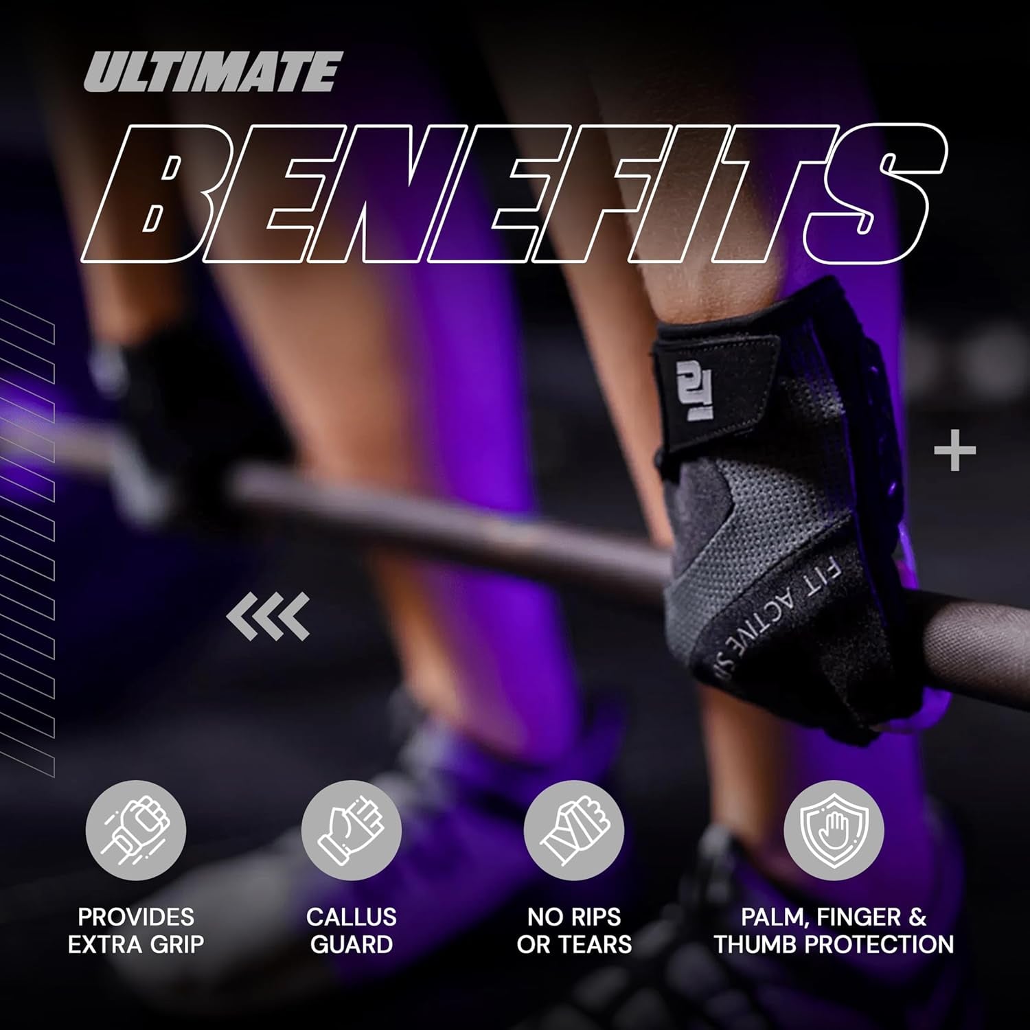 Max Grip Weight Lifting Workout Gloves for Gym Lifting, Biking, Fitness Training | Lightweight, Breathable, Non Slip | Men and Women