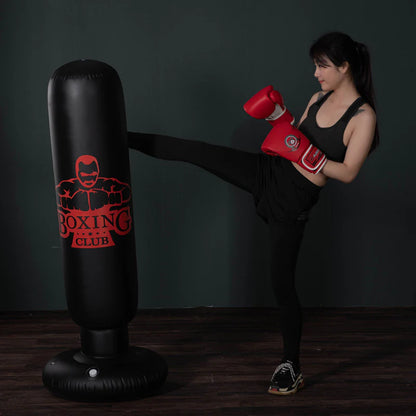 Standalone Inflatable Punching Bag Kickboxing Workout Equipment for Home Exercise Adults and Children