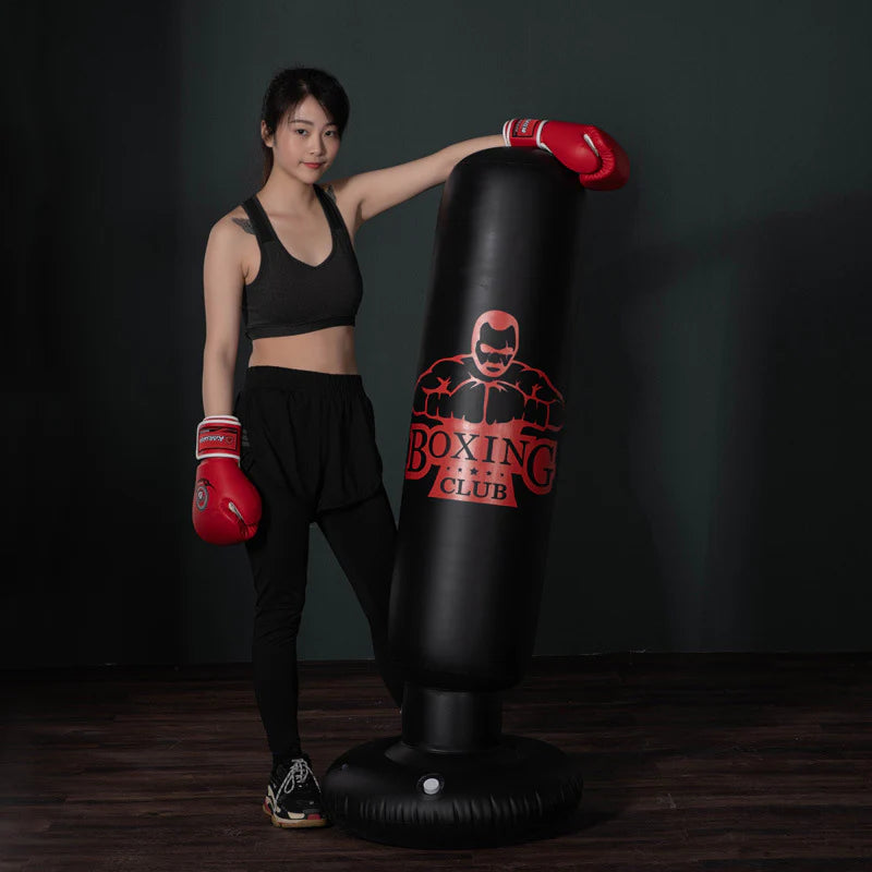 Standalone Inflatable Punching Bag Kickboxing Workout Equipment for Home Exercise Adults and Children